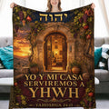Manta Yo y Mi Casa Serviremos a YHWH – Yahoshua 24:15 – 60×80 pulgadas (152×203 cm)